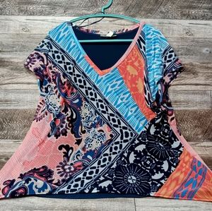 Chic Sheer Elegance: Dana Buchman Sleeveless Top - Size Large